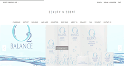 Desktop Screenshot of beautynscent.com.sg